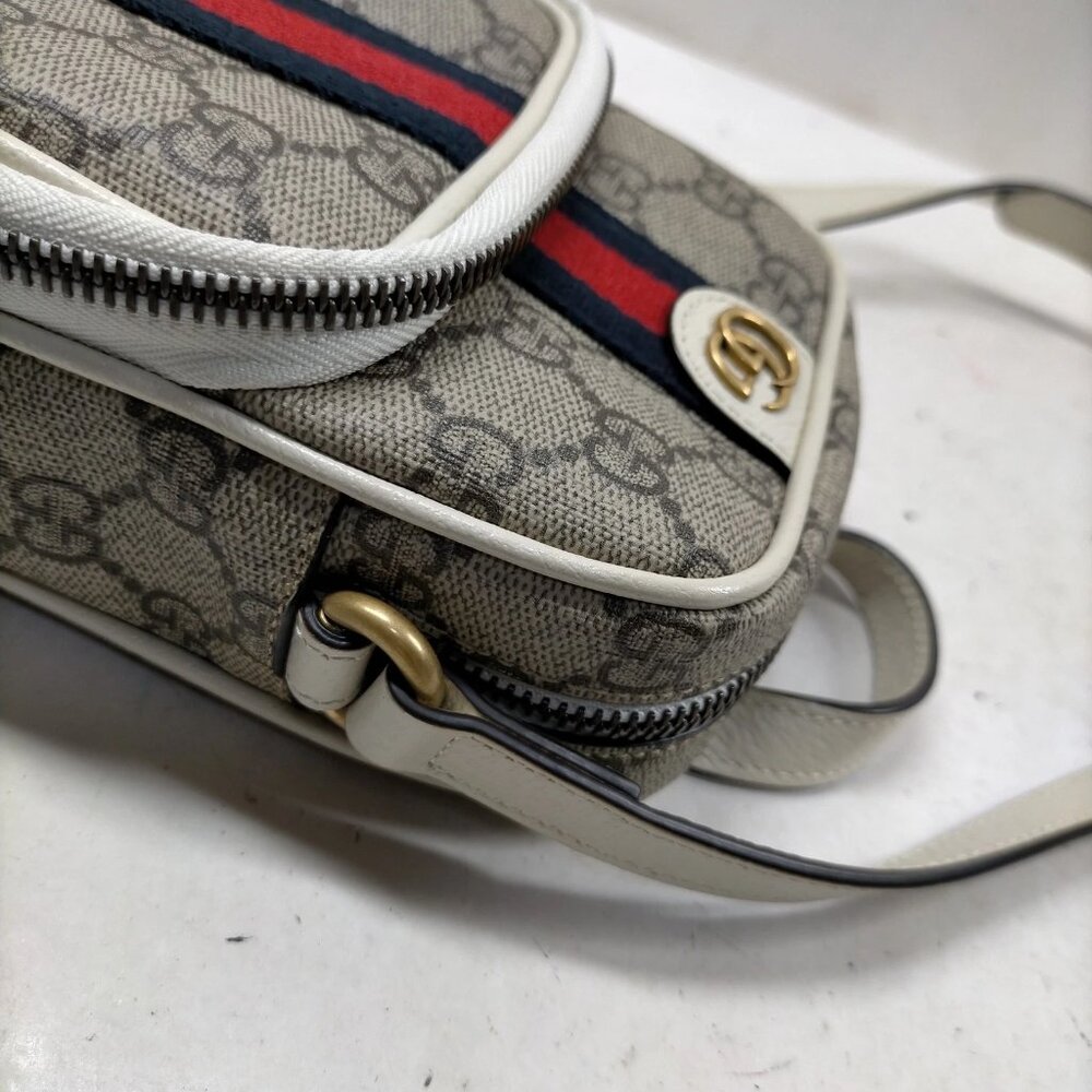 Authentic Gucci Sherry Line Brown PVC Shoulder Bag mn771-030226 - Picture 7 of 16